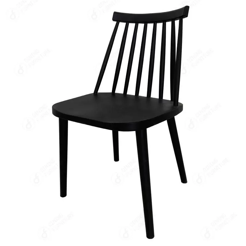 One-piece Plastic Chair Half Backrest Multicolor Seating DC-N87