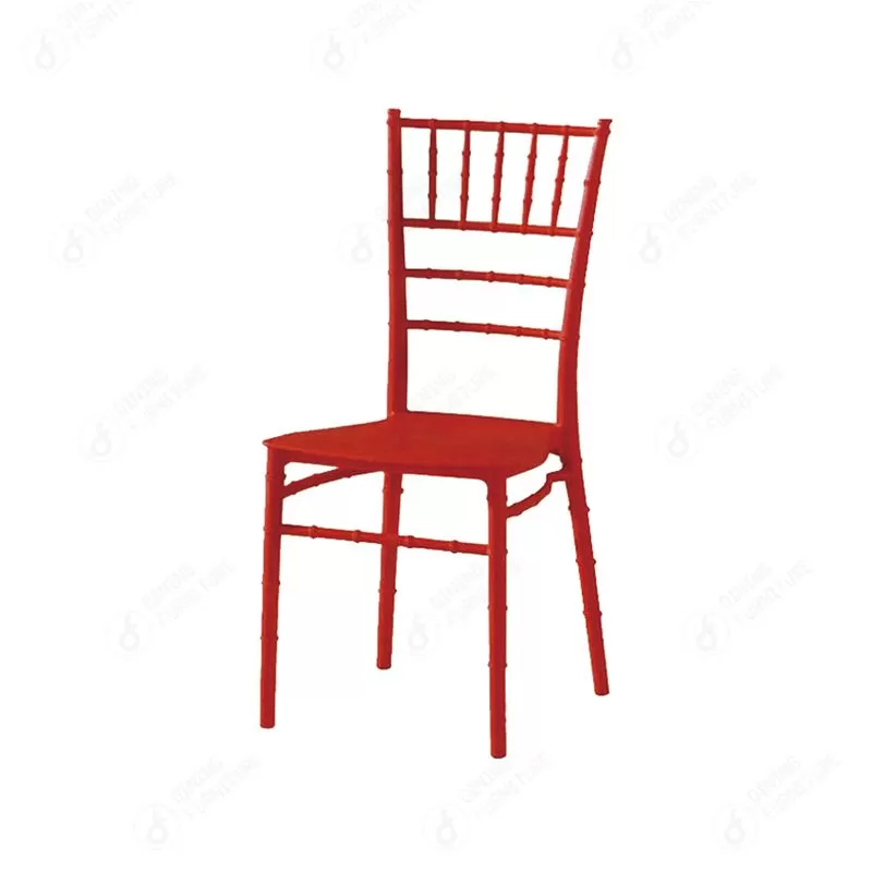 One-Piece Plastic Dining Chair Parallel Bar Backrest DC-N09