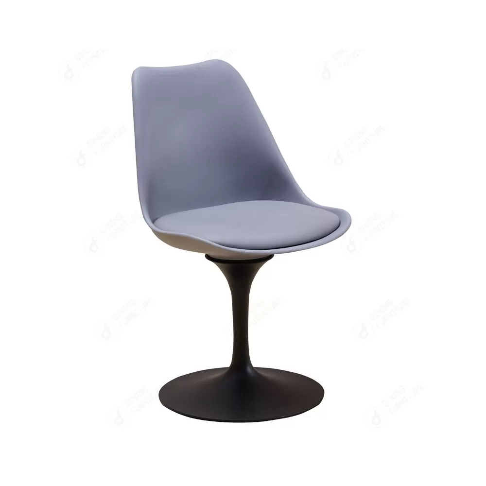 Drum Foot Swivel Plastic Solid Back Side Chair DC-P03Y