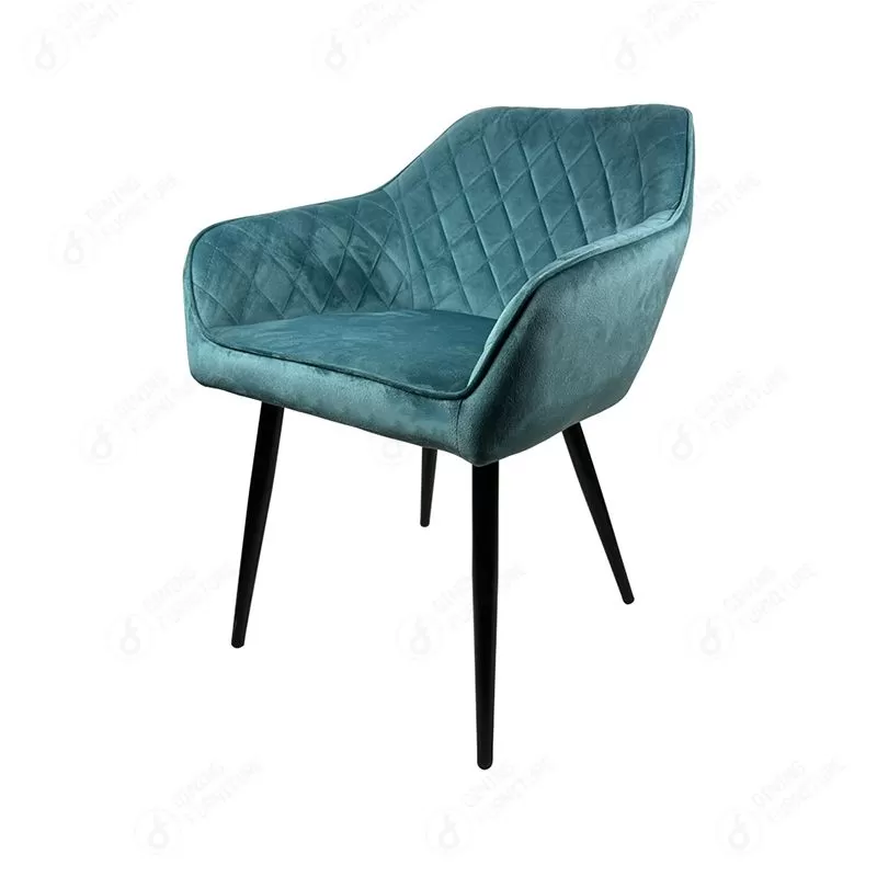 Velvet Hand-Stitched Living Room Armchair DC-R17A