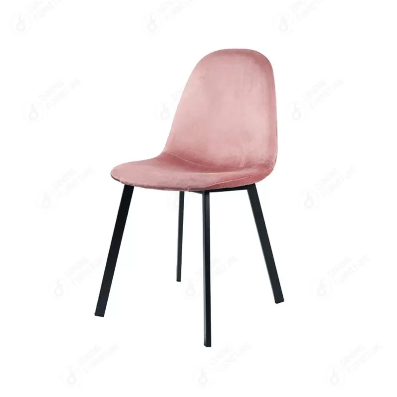 Upholstered Velvet Backrest Dining Chair DC-R05J