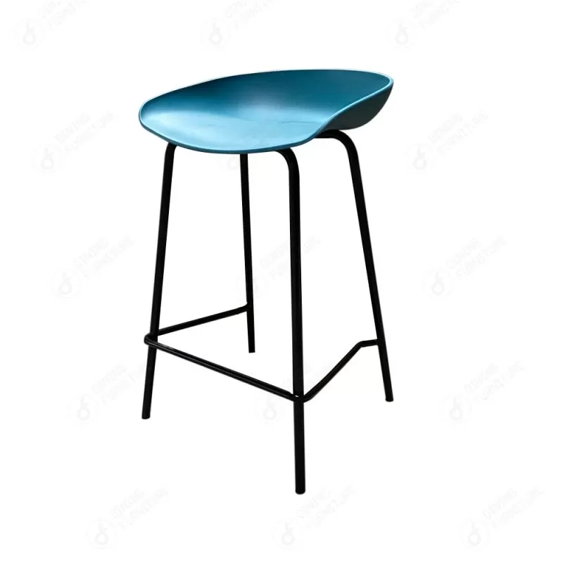 High Speed Rail Leg Bar Chair with Plastic Seat DB-P81B