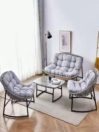 Stylish Living Room Furniture: Rattan Sofa Set