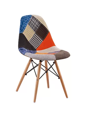 Spliced fabric dining chairs:decorate your home