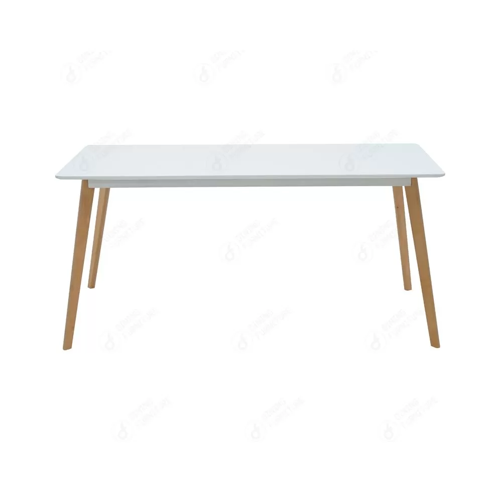 Square MDF Top Wood Legs Dining Table DT-M08