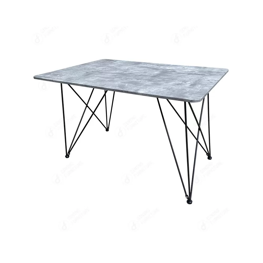 Metal Tube Legs MDF Top Square Dining Table DT-M53