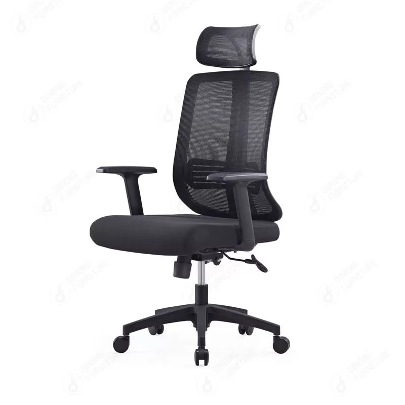 Black Mesh Office Chair with Tilt System DC-B18