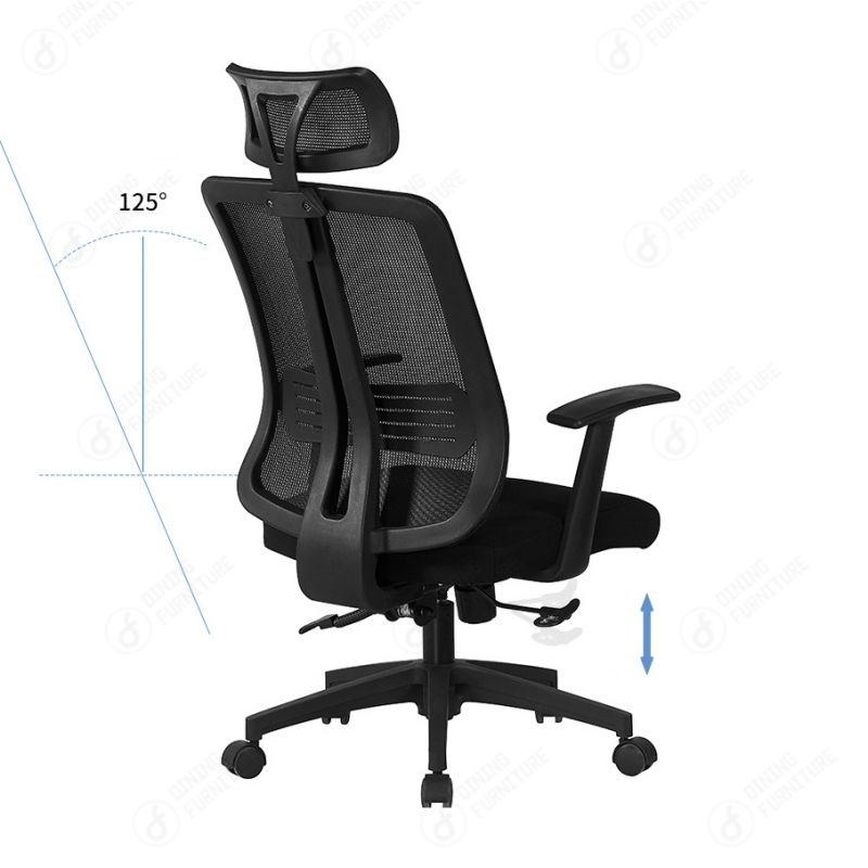 Black Mesh Office Chair with Tilt System DC-B18