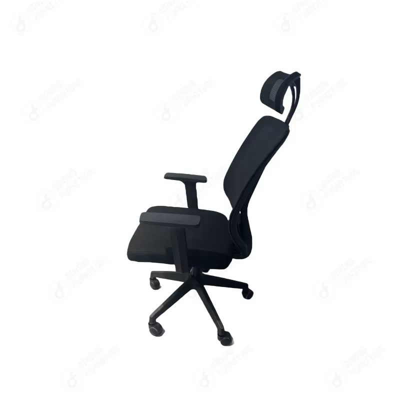 Black Mesh Office Chair with Tilt System DC-B18