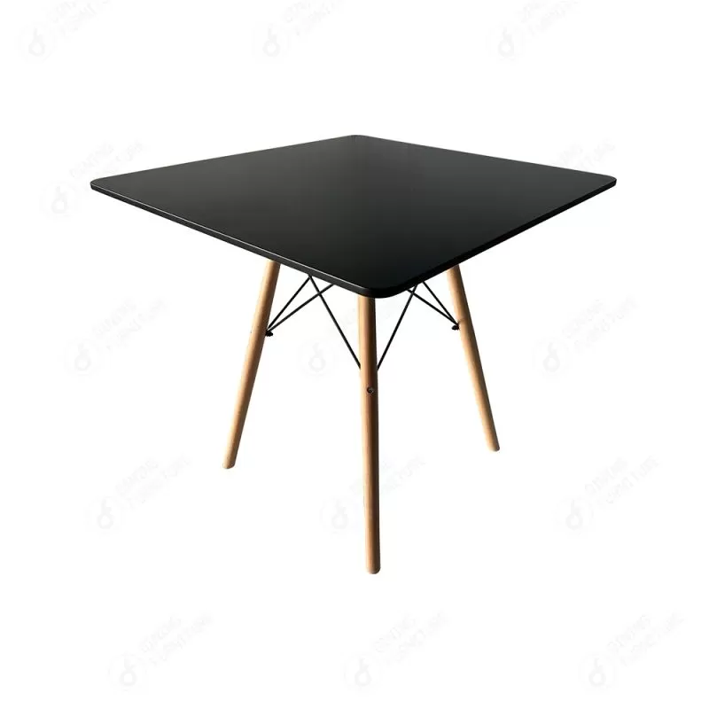 MDF Dining Table with Wooden Legs DT-M01F