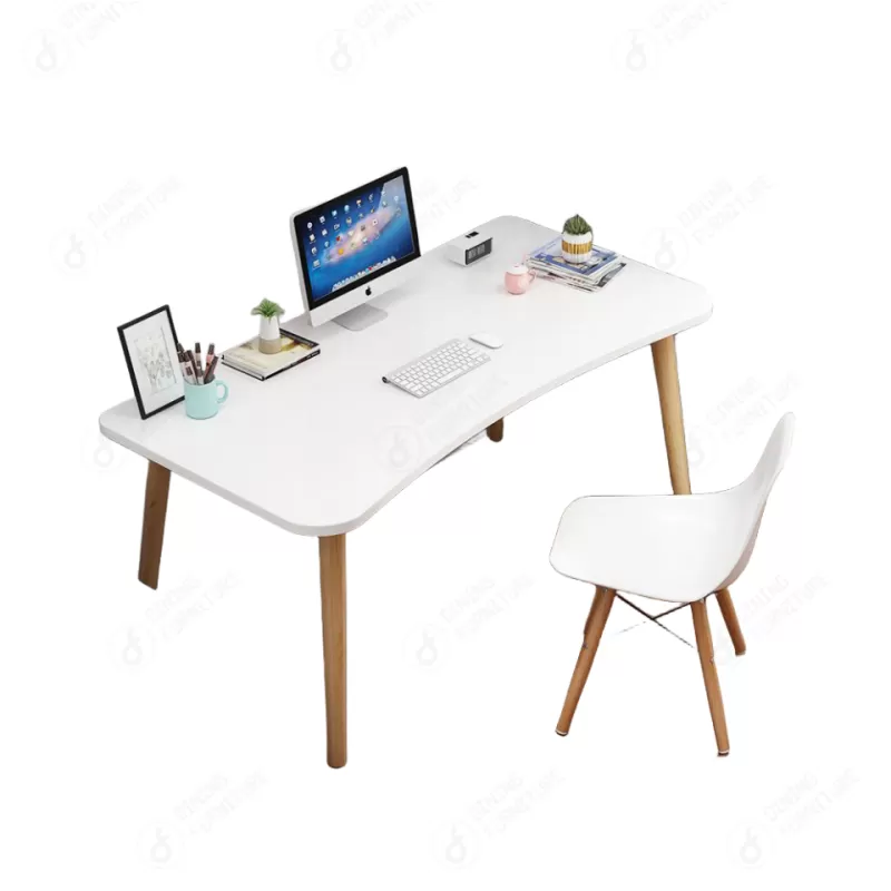 MDF Computer Table with Solid Wood Legs DT-M64