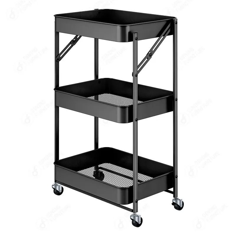 Foldable Kitchen Trolley Storage Rack DZ-02
