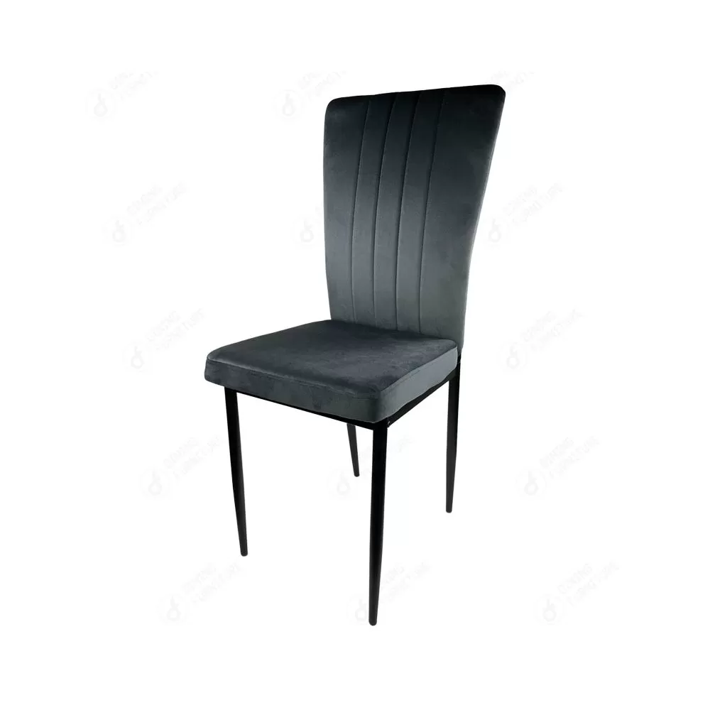 Metal Leg Leather Upholstered Accent Dining Chair DC-U22D