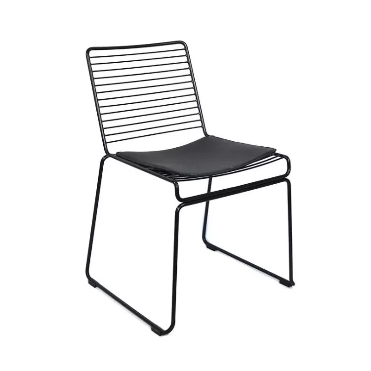 Hollow Design Black Wire Dining Chair DC-W06