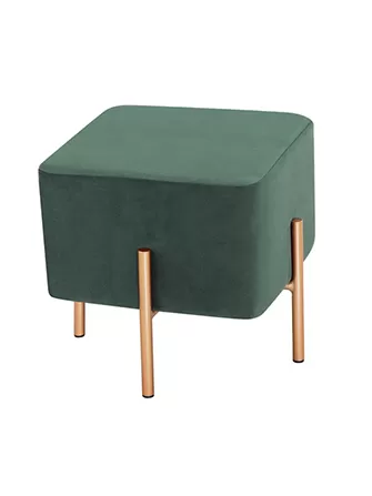 Fabric low stool: a cozy little corner of home life