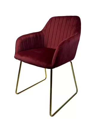 Velvet armchair: a luxurious choice for home living.