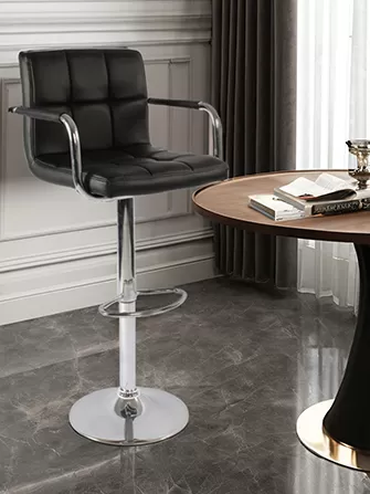 Elevating Spaces with Synthetic Leather Bar Stools.