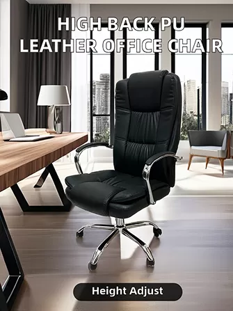 High-end synthetic leather office chair.