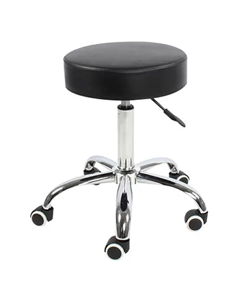 Elegant and comfortable factory leather swivel chair.