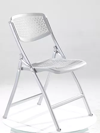 Practical and convenient plastic folding chairs.