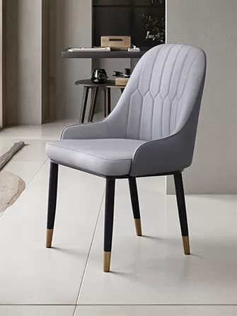 High-Quality Synthetic Leather High Back Dining Chairs