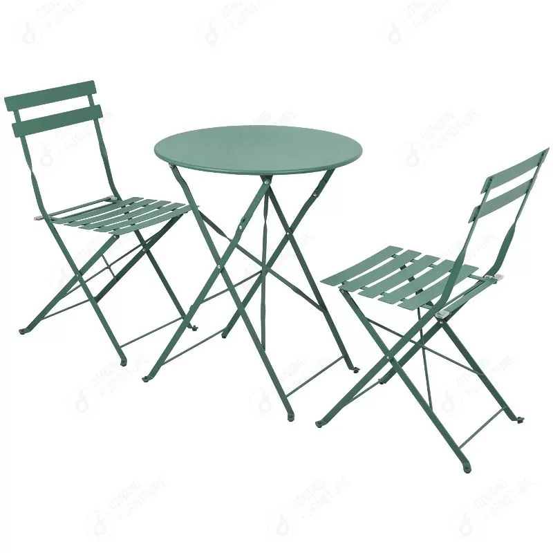 Metal Outdoor Folding Table and Chair Set DT-T08