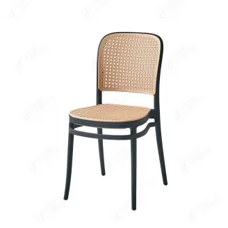 Dining Room Plastic Woven Pattern Rattan Chair DC-N90