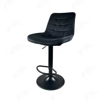 Adjustable Swivel Leather Bar Stool with Metal Base DB-U08S