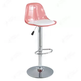 Swivel Height Adjustable Transparent Plastic Bar Stool DB-P09PS