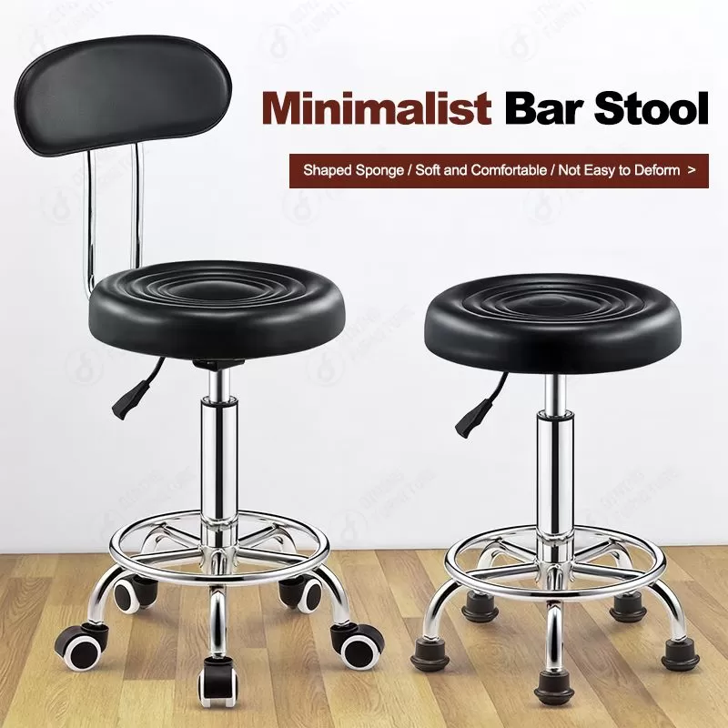 PU Leather Round Seat Swivel Salon Chair DC-U78F