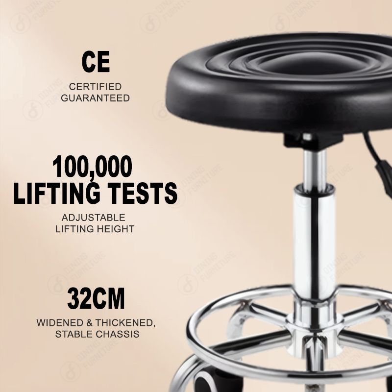 PU Leather Round Seat Swivel Salon Chair DC-U78F