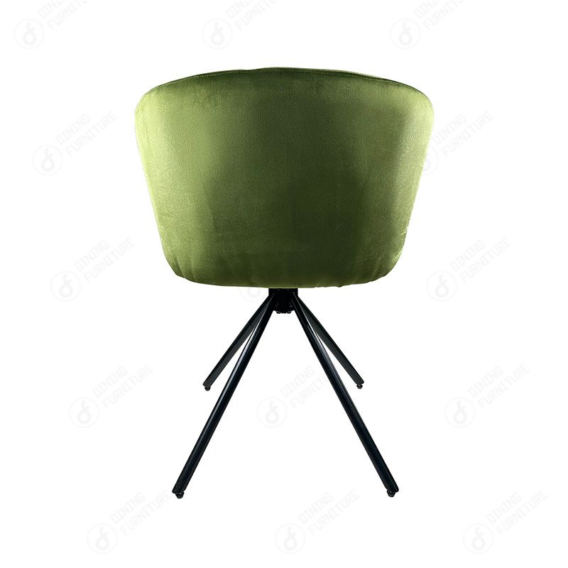 Metal Four-legged Velvet Swivel Single Chair DC-R03Z