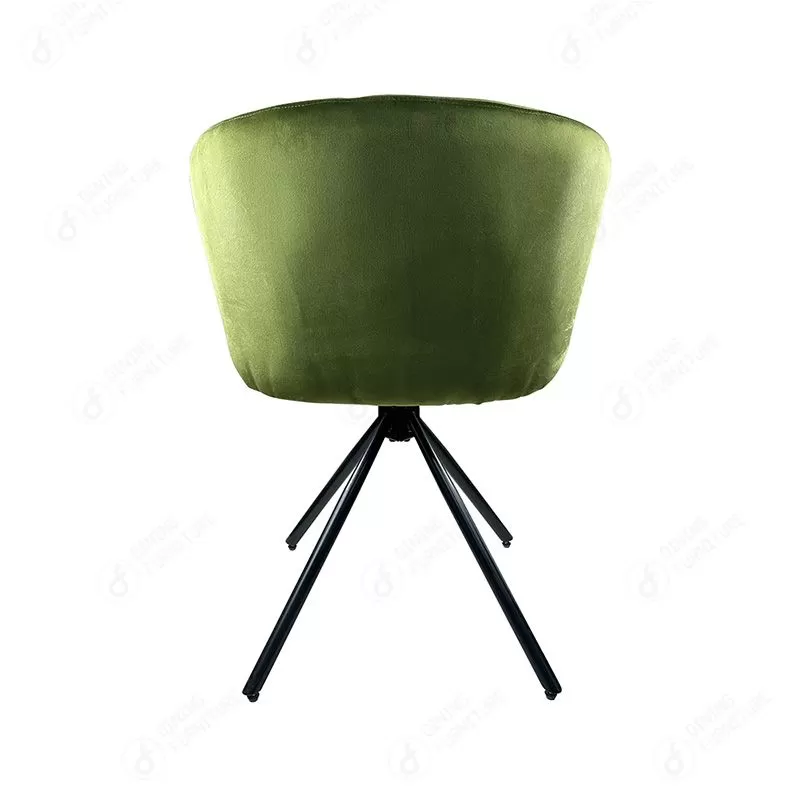Metal Four-legged Velvet Swivel Single Chair DC-R03Z