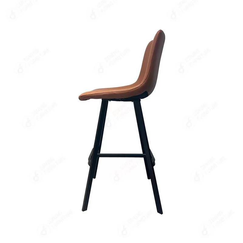 Metal High Legs PU Bar Stool
