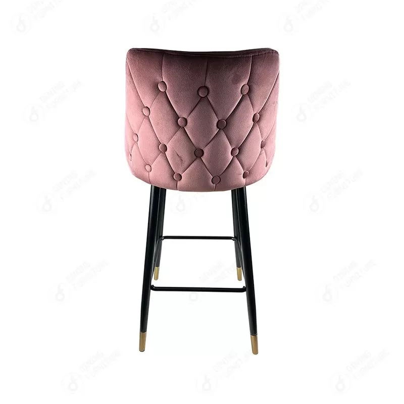 Metal High Legs PU Bar Stool